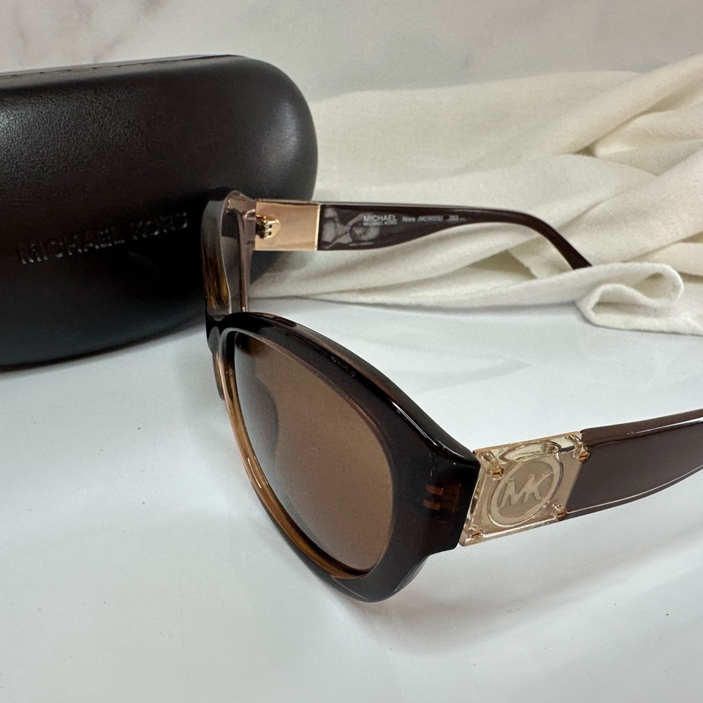 Michael Kors Brown/Gold Sunglasses